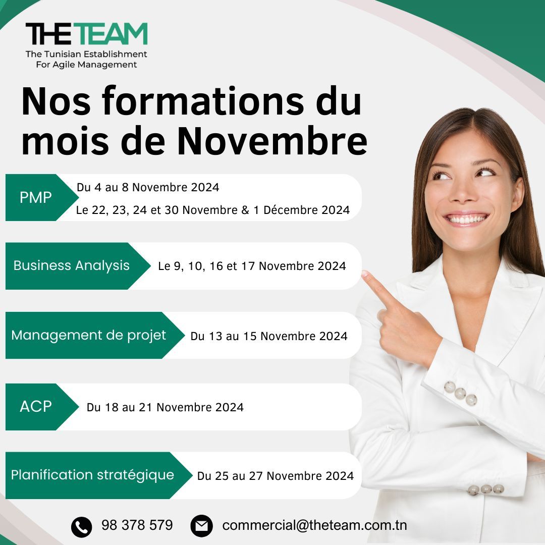 Formations du mois